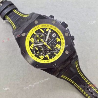 Swiss 3126 Audemars Piguet All Black End of Days Yellow Inner Copy Watch